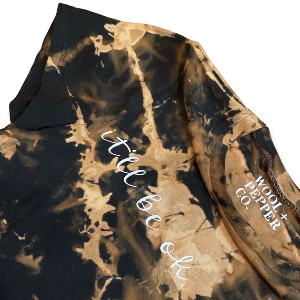 NWT Wool + Pepper Co. BE OK Tie Dye T-Shirt